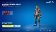 Drakon Steel Rider skin will stay in Fortnite until June 19, 2024 (Image via Epic Games)